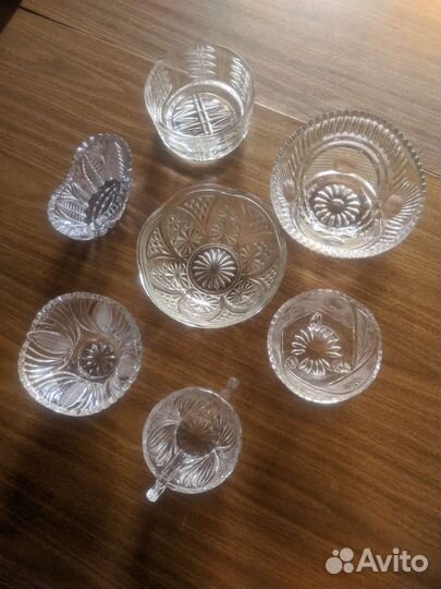 Хрустальная конфетница/салатница/вазочка СССР