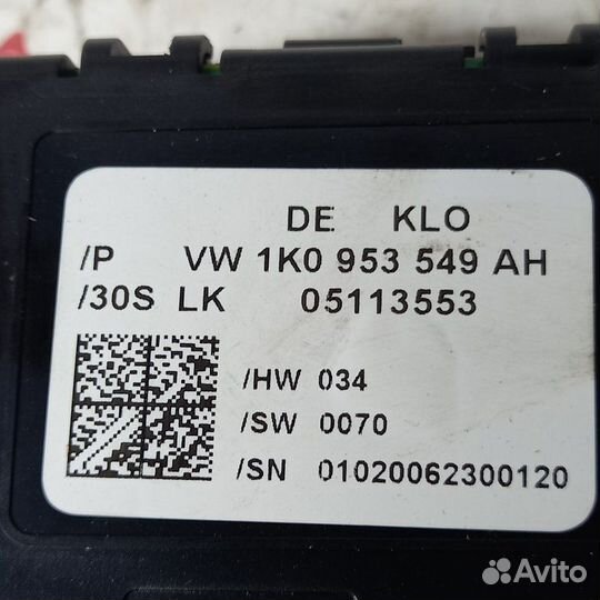 Блок подрулевых переключателей Audi A3 8P caxa 1.4