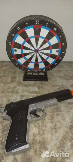 Дартс музыкальный с пистолетом