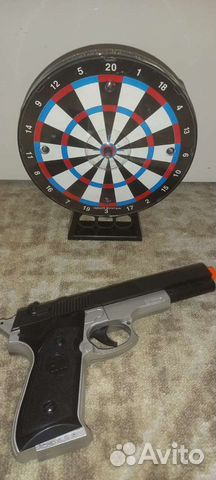 Дартс музыкальный с пистолетом