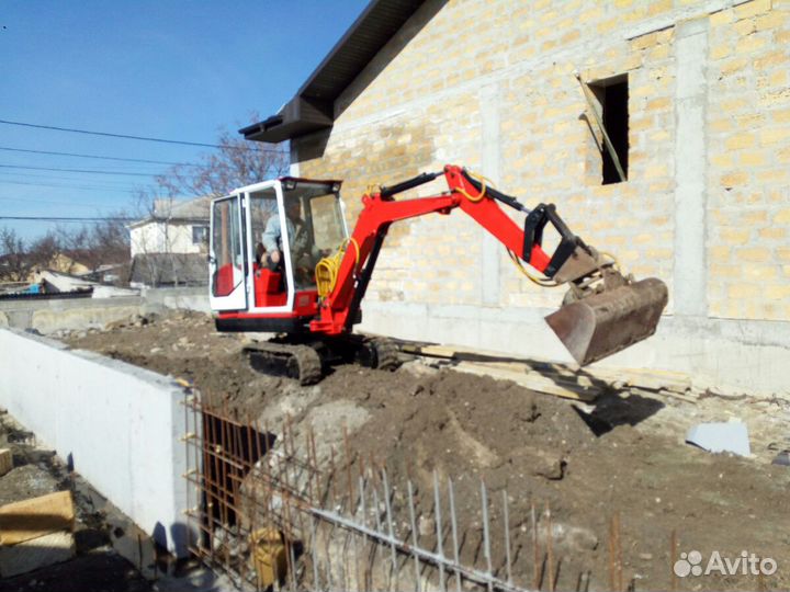 Услуги миниэкскаватора Мини экскаватор