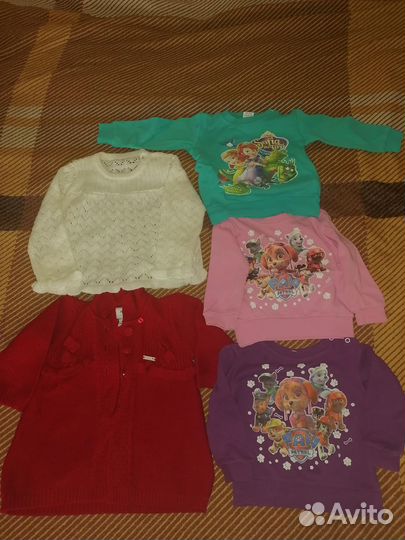 Детские вещи пакетом для девочек размер 80 86