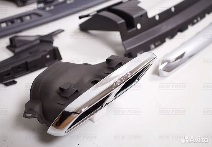 Диффузор с насадками 65 AMG Mercedes S class W222