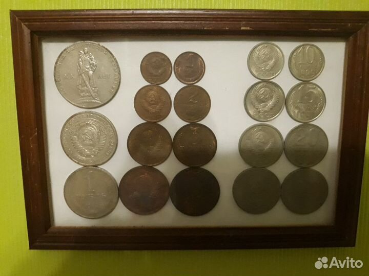 Монеты СССР в рамке