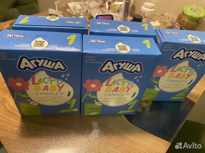 Сухая смесь Агуша 1 и 2