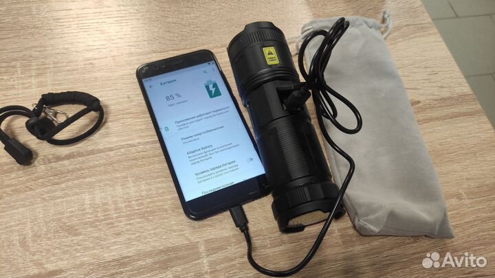 Самый дальнобойный и мощный фонарь, белый лазер