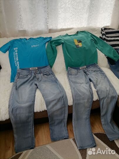 Джинсы, кофты, футболки, мужские, женские, большой