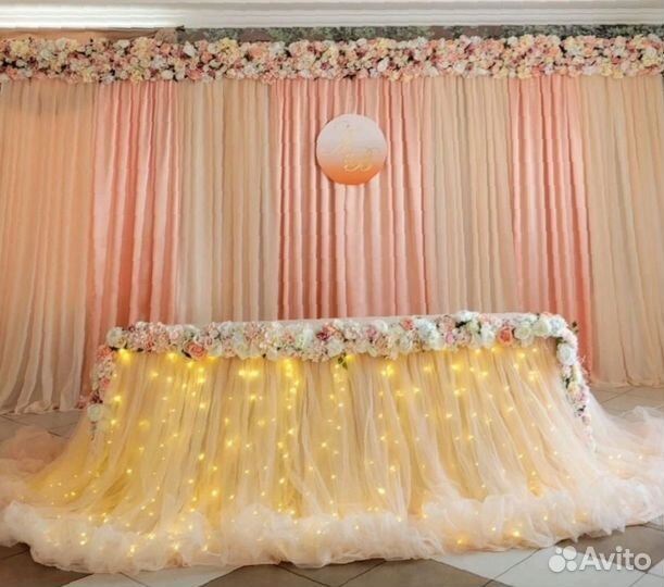 Оформление свадьбы юбилей зала