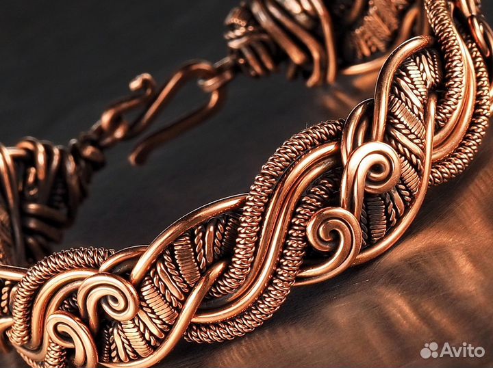 Женский браслет на руку Медный Ручная работа