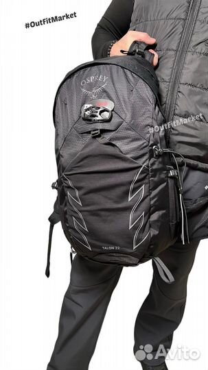 Рюкзак Osprey Talon 22L Ceramic Black