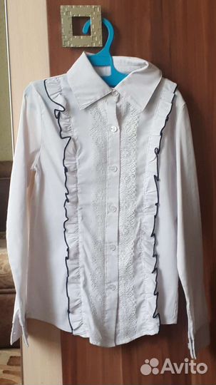 Блузка школьная для девочки размер 34
