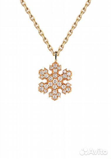 Подвеска Bvlgari Snowflake Rose Gold & Diamonds
