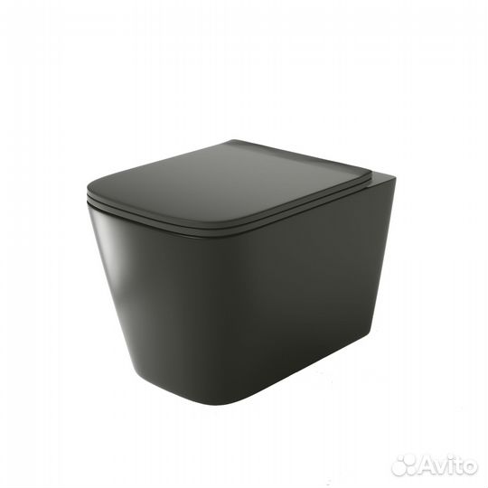 Комплект инсталяц. графит сатин+унитаз GR-4441BMS