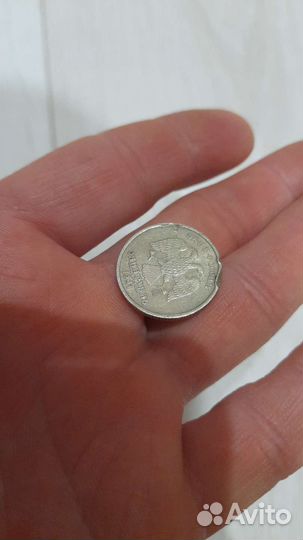 Продам один рубль с заводским браком