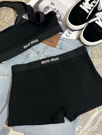 Комплект белья (S M L XL) черный и белый