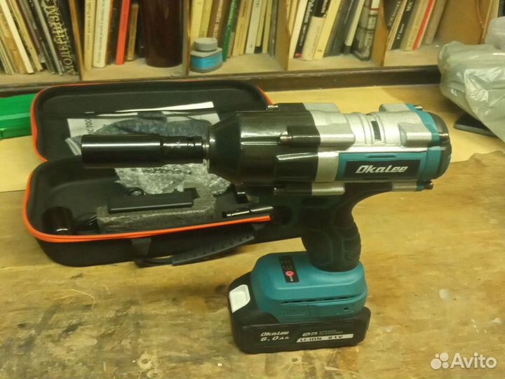 Гайковерт ударный аккумуляторный okalee