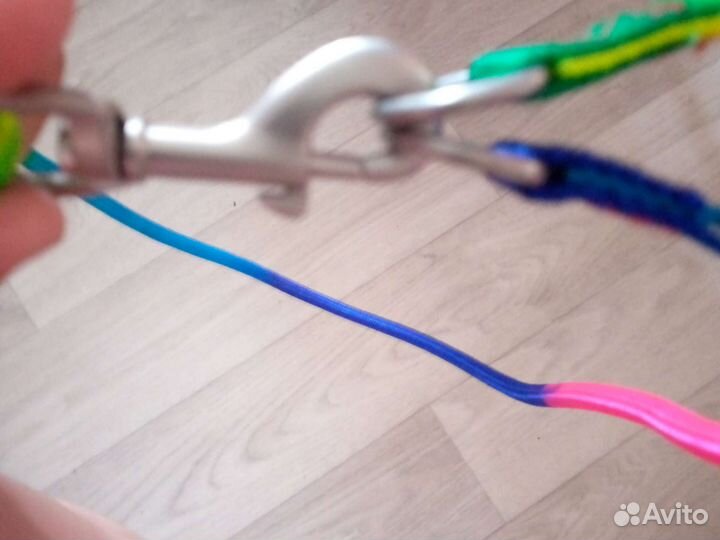 Шлейка для кошки разноцветная регулируется