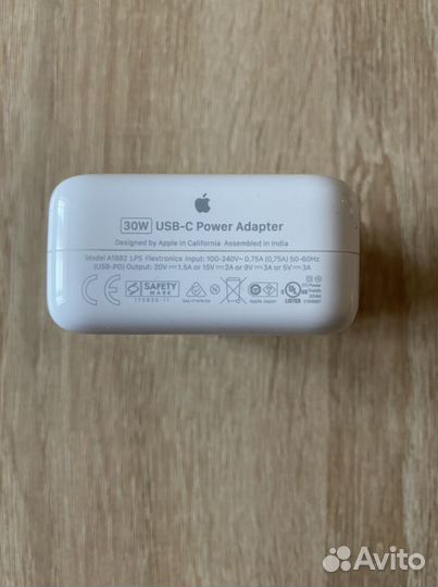 Адаптер питания Apple 30W USB-C Power Adapter (MY1