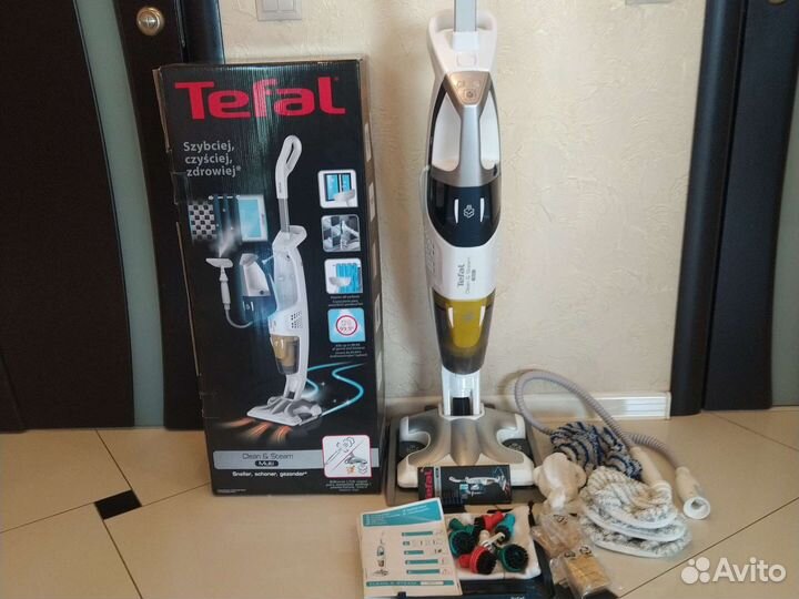 Паровая швабра Пылесос Tefal vp8561rh, белый