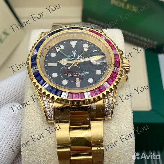 Роскошные мужские часы Rolex GMT master II