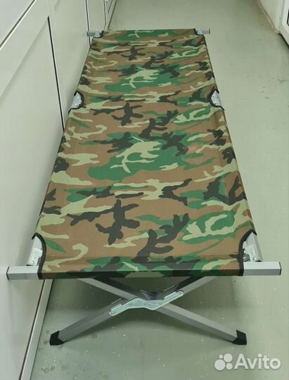 Раскладушка кровать туристическая стальная
