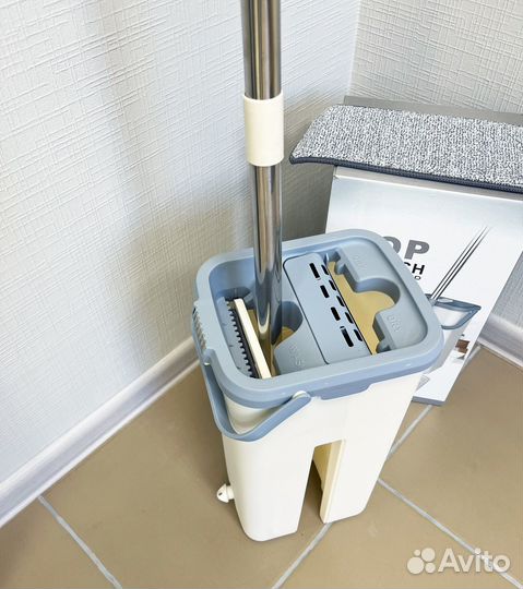 Швабра с отжимом + ведро