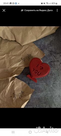 Свеча Валентинка пчелиный воск