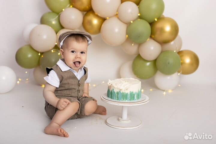 Фотосессия на годик smash cake