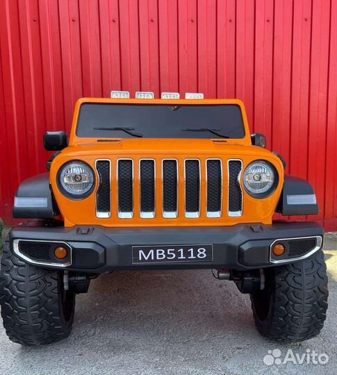 Детский электромобиль двухместный jeep