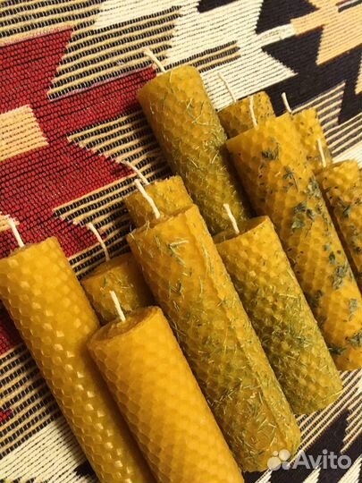 Свечи ручной работы из вощины