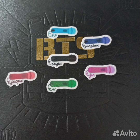 Самодельные наклейки BTS