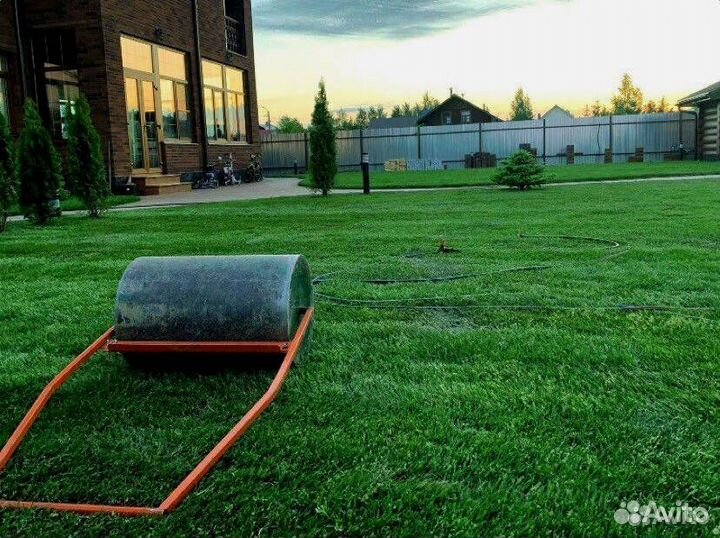 Рулонный газон Укладка Автополив