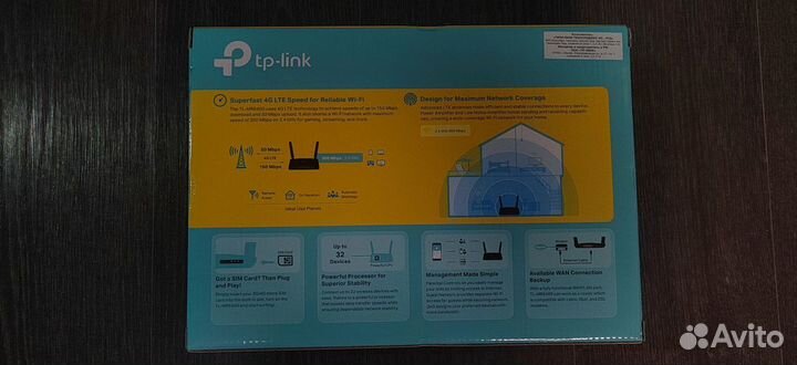 Wi-Fi 4G роутер Tp-link TL-MR6400 v4