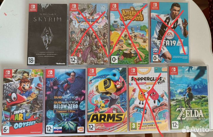 Игры для nintendo switch катриджи