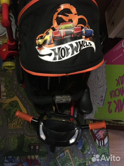 Детский велосипед бу с ручкой