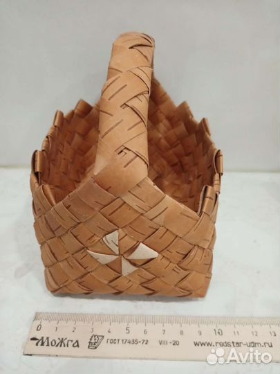Корзинка (конфетница) из бересты