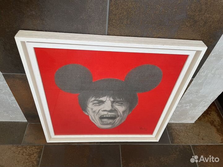Картина поп арт Мик Джагер худ. Царькова
