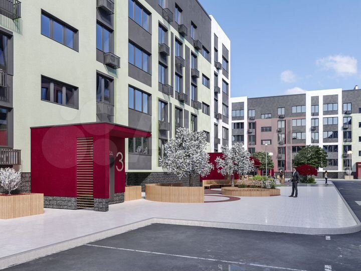 2-к. квартира, 57,4 м², 4/5 эт.