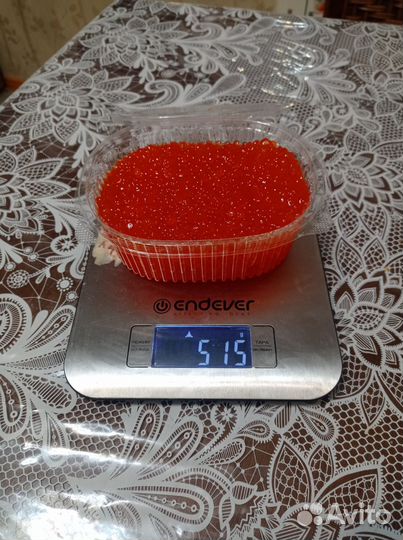 Красная икра кета