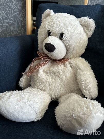 Плюшевый медведь белый аврора 70 см