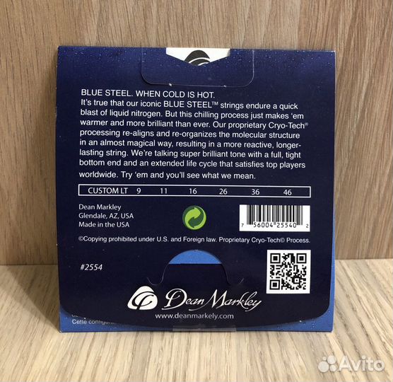 Струны Dean Markley 2554 blue steel custom lt 9-46