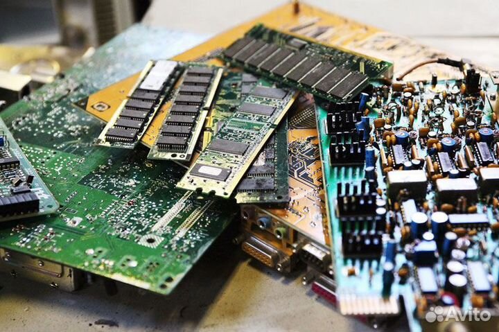 Радиодетали, платы, электронный лом