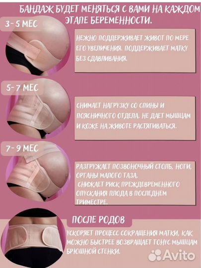 Бандаж до и послеродовой