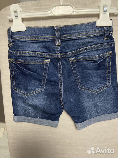Джинсовые шорты для мальчика 110