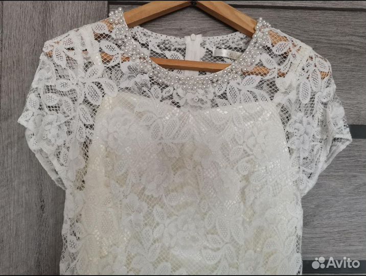 Свадебное платье 48 50 бу