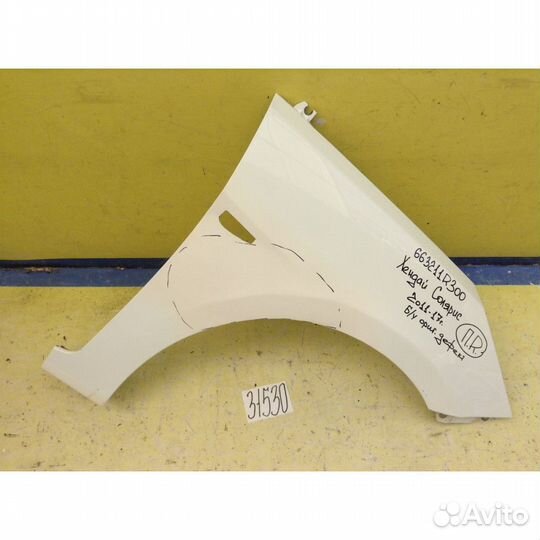 Hyundai Solaris Крыло переднее правое