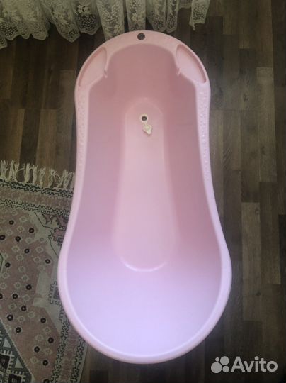 Ванночка для купания со сливом и горшок детский