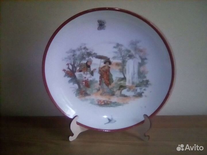 Тарелка фарфоровая Дулево-1920годы