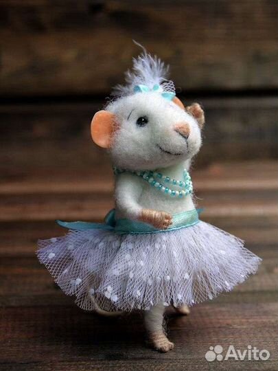 Авторская кукла мышь балерина