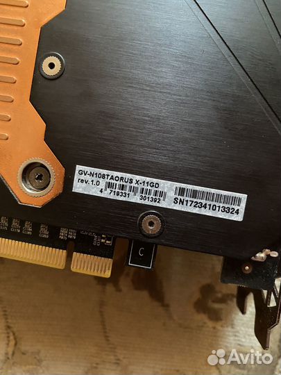 Gtx 1080 ti aorus 11GB Xtreme Edition